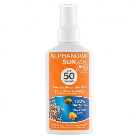 Sun spray vegan SPF50 van Alphanova Sun