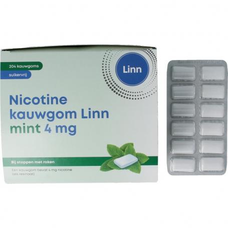 Nicotine kauwgom 4mg mint van Linn