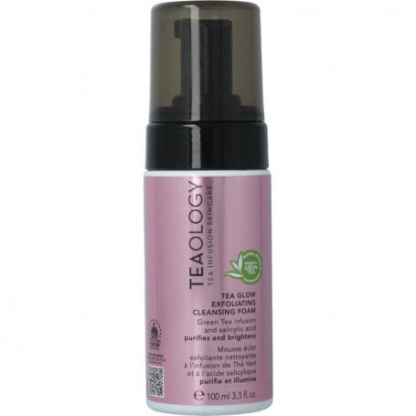 Tea glow exfoliating cleansing foam van Teaology