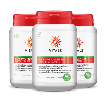3x Vitals Elke dag (60 capsules) van Vitals