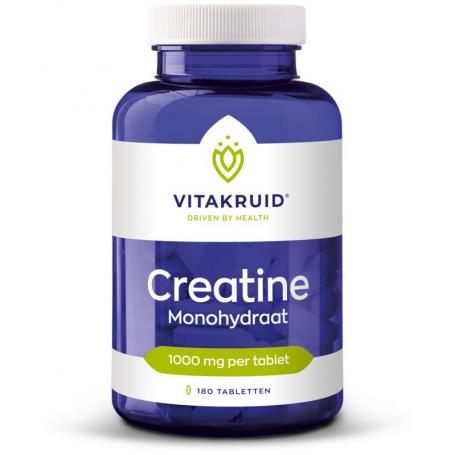Vitakruid Creatine monohydraat 1000mg (180 tabletten) van Vitakruid