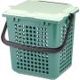 Airbox 26x19.8x25.6 afvalemmer met gaten van Biomat