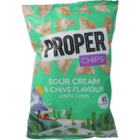 Chips sour cream & chive flavour van Proper Chips