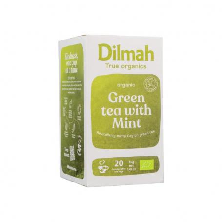 Green tea with mint bio van Dilmah