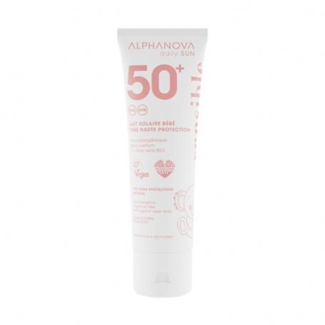 Baby sun milk sensitive bio SPF50+ van Alphanova Sun