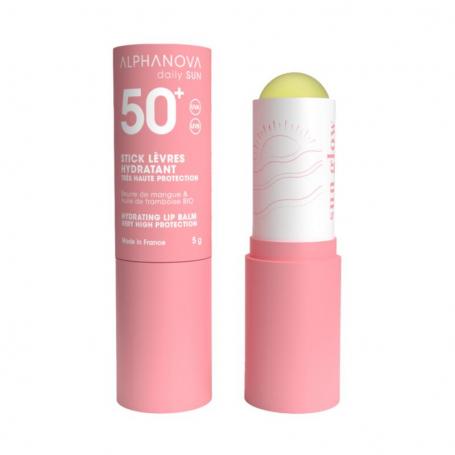 Lip sun stick sun glow bio SPF50 van Alphanova Sun