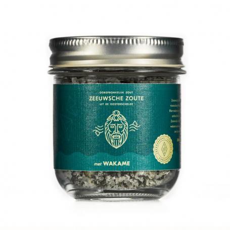 Zout met wakame glazen pot bio van Zeeuwsche Zoute