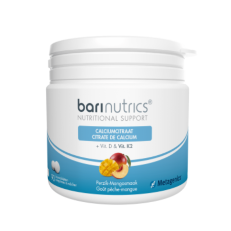 Barinutrics Calciumcitraat perzik-mango (90 kauwtabletten) van Barinutrics