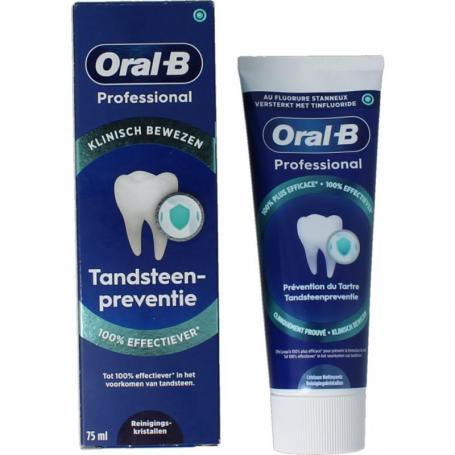 Tandpasta professional tandsteencontrole van Oral B