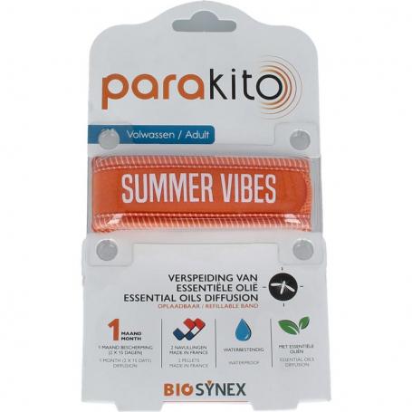 Anti mug armband volwassenen oranje van Parakito