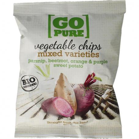 Chips groente bio van Go Pure