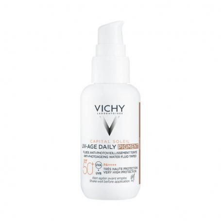 Vichy cap sol uv age medi 50+ van Vichy