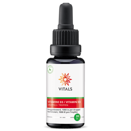 Vitals Vitamine D3 druppels 1000IE (20 ml) van Vitals