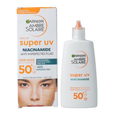 Fluid niacinamide super UV SPF50+ van Ambre Solaire