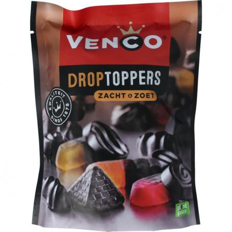 Droptoppers zacht zoet van Venco