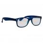 Leesbril wayfarer mat blauw +1.00 van Melleson