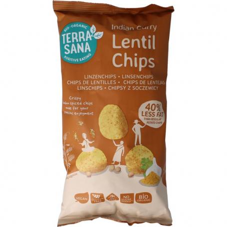 Linzenchips Indian curry bio van Terrasana