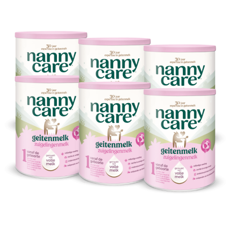 6x Nannycare 1 Zuigelingenvoeding Geitenmelk van Nannycare