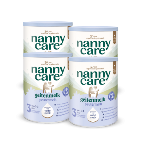 4x Nannycare 3 Peutergeitenmelk van Nannycare