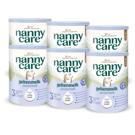 6x Nannycare 3 Peutergeitenmelk van Nannycare