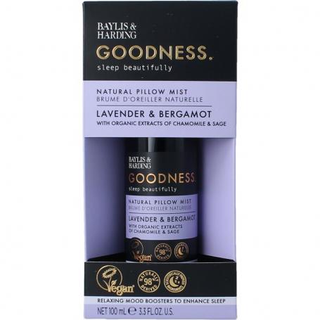 Goodness sleep pillow mist lavender & bergamot van Baylis & Harding