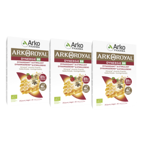 3x Arkoroyal Royal dynergie bio (20 stuks) van Arko Royal