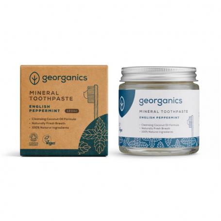 Toothpaste mineral-rich english peppermint van Georganics