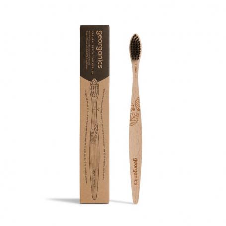 Toothbrush soft beechwood van Georganics