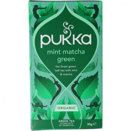 Mint matcha green tea bio van Pukka