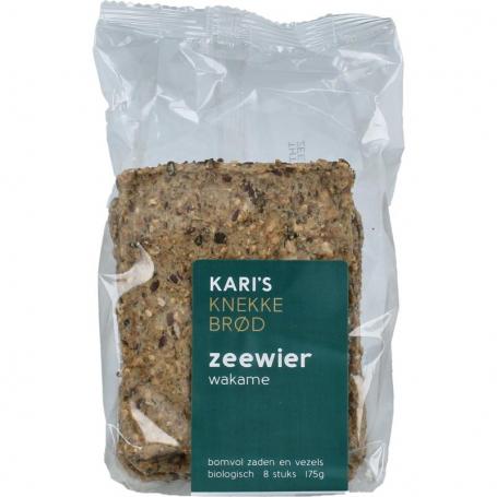 Knekkebrod zeewier bio van Kari's Crackers