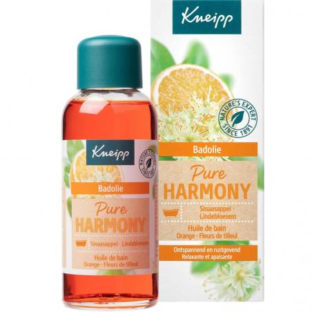 Pure harmony badolie oranje lindebloesem van Kneipp