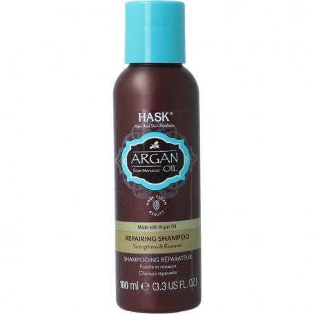 Argan oil repair shampoo travel size van Hask