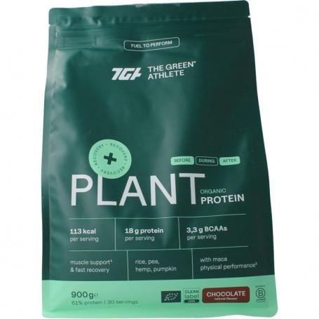 Plant protein choco bio van Green Athlete