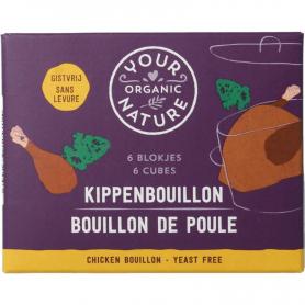 Heldere kippenbouillonpoeder zonder gist bio van Your Organic Nat