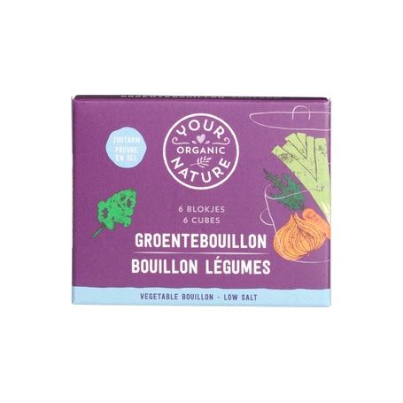 Heldere groentebouillon zoutarm bio van Your Organic Nature
