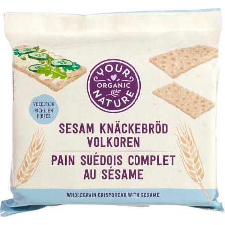 Knackebrod volkoren sesam bio van Your Organic Nat