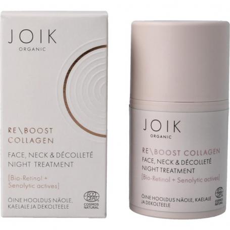 Re-boost collagen face & neck night treatment van Joik