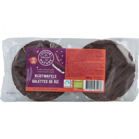 Rijstwafel chocolade puur bio van Your Organic Nat