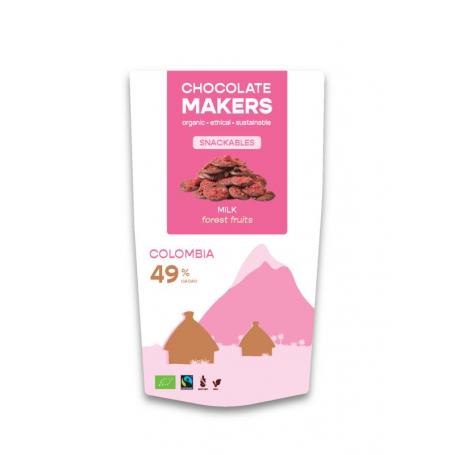 Snackable melk 49% met bosvruchten bio van Chocolatemakers
