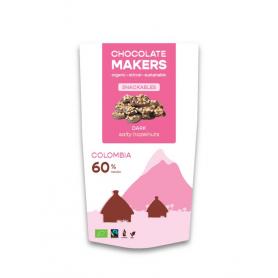 Reep tres hombres 75% puur met cacaonibs bio van Chocolatemakers