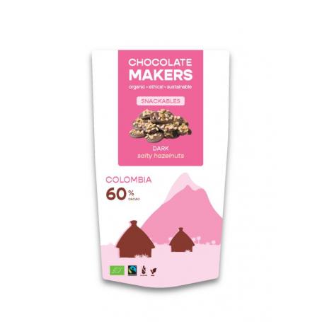 Snackable puur 60% met hazelnoot bio van Chocolatemakers