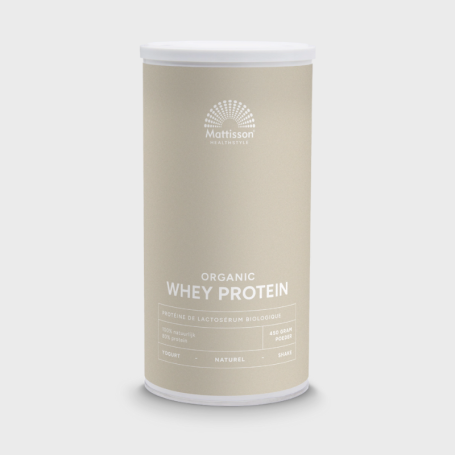 Mattisson Wei whey proteine naturel 80% bio (450 gram) van Mattisson