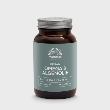 Mattisson Vegan omega 3 algenolie DHA 150mg EPA 75mg (60 capsules) van Mattisson