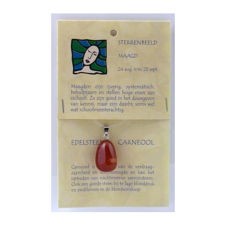 Sterrenbeeldsteen hanger maagd van Steengoed