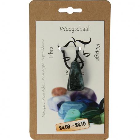 Sterrenbeeldsteen hanger weegschaal van Steengoed