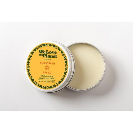 Sunscreen balm vegan SPF50 van We Love