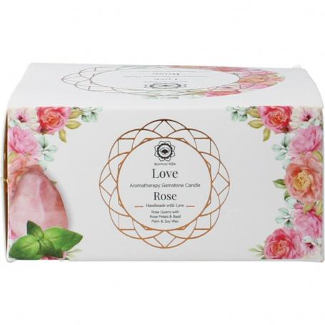 Gemstone candle love rose van Green Tree
