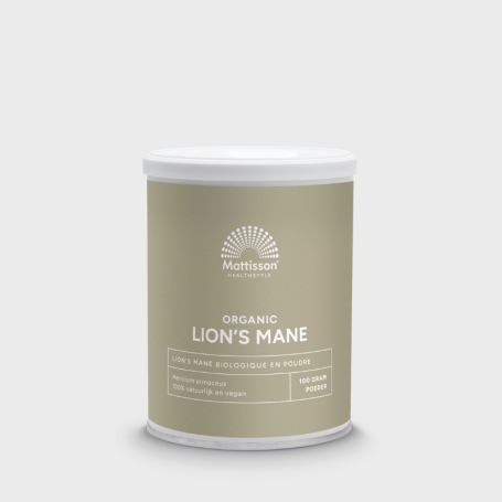 Mattisson Lion's mane poeder bio (100 gram) van Mattisson