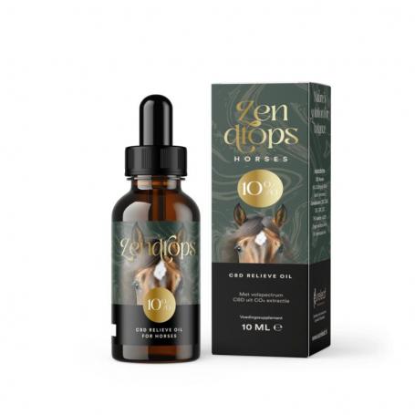 CBD olie paarden 10% hennepzaadolie van Zendrops