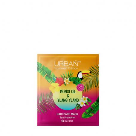 Monoi & ylang ylang hair mask sachet van Urban Care